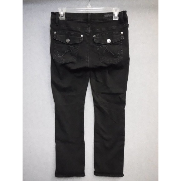 Rock and Republic Size 10 Kendal Jean Black Dark Wash - Picture 2 of 10